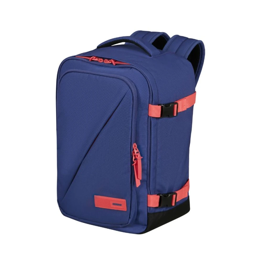 American Tourister Praktische en functionele handbagage rugzak Blue Unisex