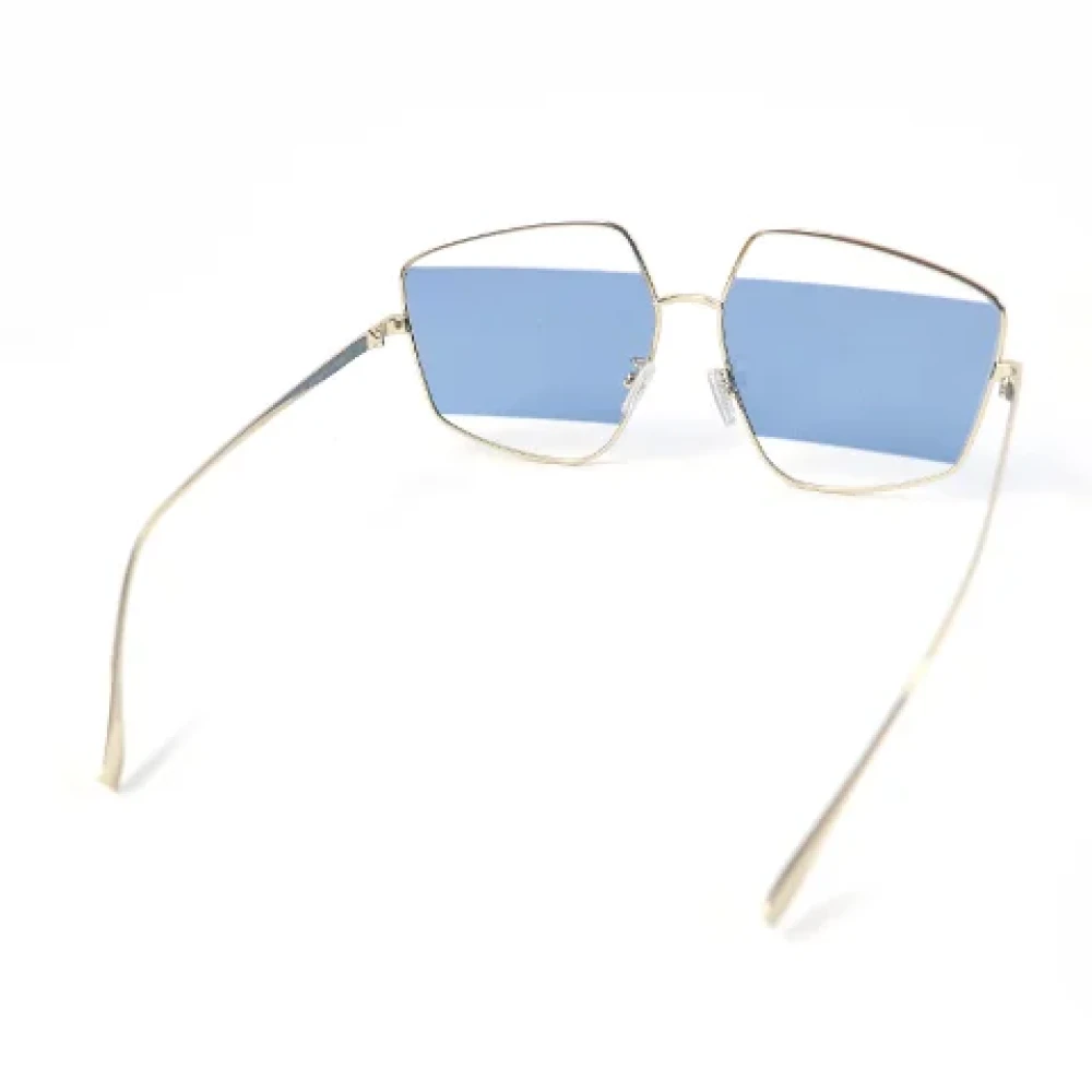 Fendi Vintage Pre-owned Metal sunglasses Blue Dames