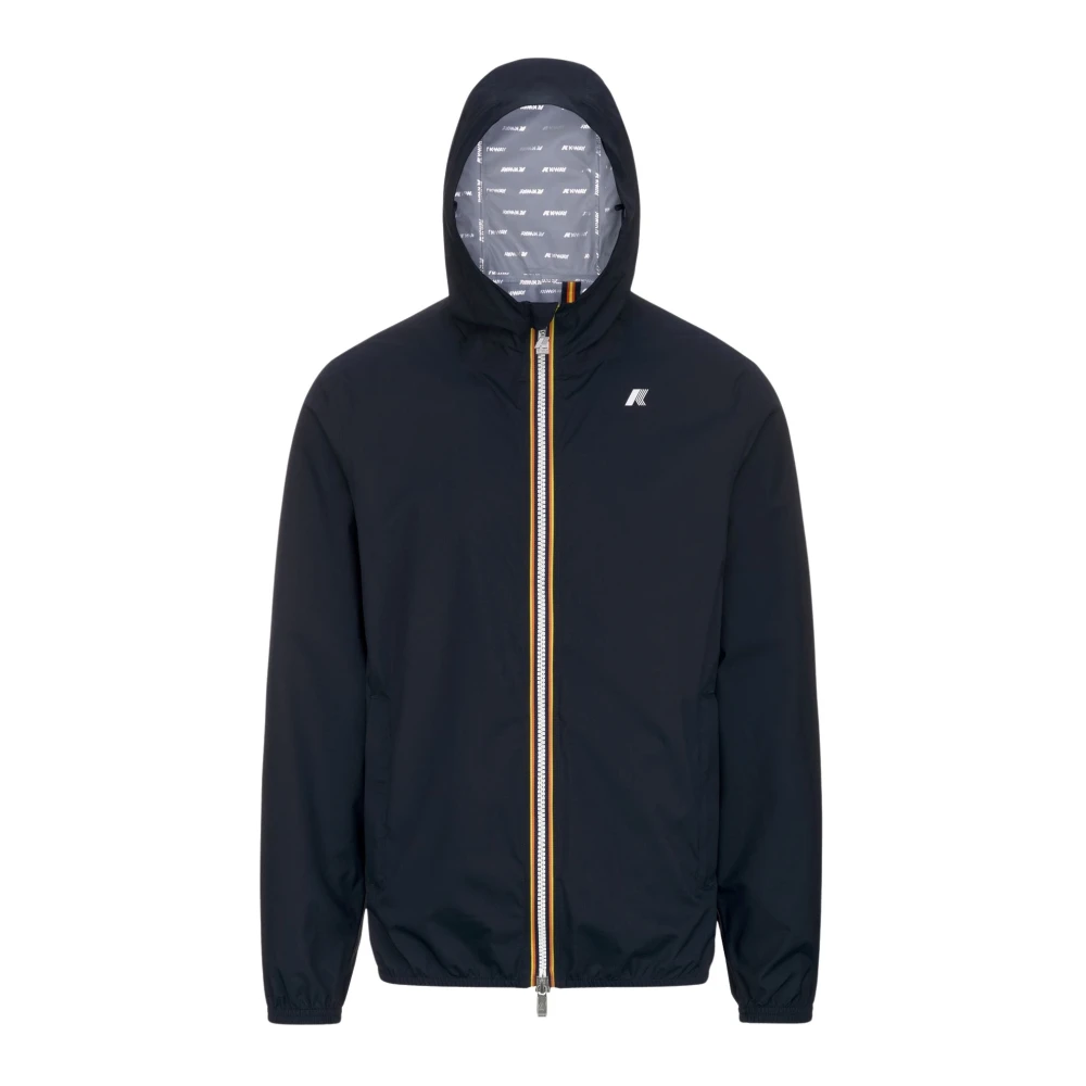 K-Way Men's Blue Jack Stretch Dot - Rain Jackets - M - Jackets