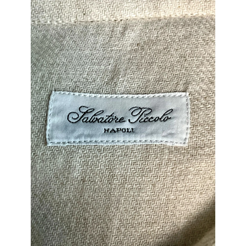 Salvatore Piccolo Rustiek Overshirt in Zandkleuren Beige Heren