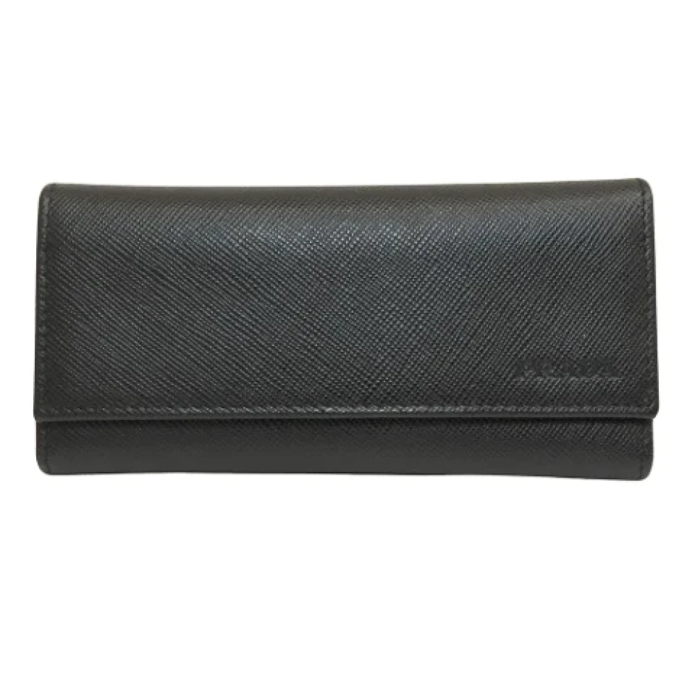 Prada Vintage Pre-owned Leather key-holders Black Unisex