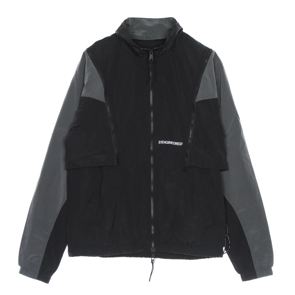 Jordan Engineered Geweven Trainingspak Jas Zwart Grijs Wit Black Heren