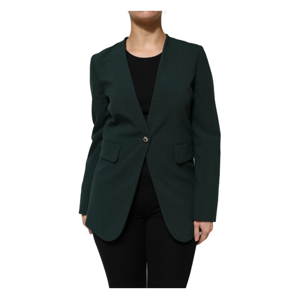 Maison Margiela Women's Green Single Breasted Jacket - Blazers - Xs - Jackets