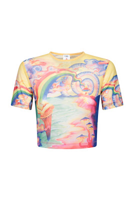 artistic-mesh-print-t-shirt