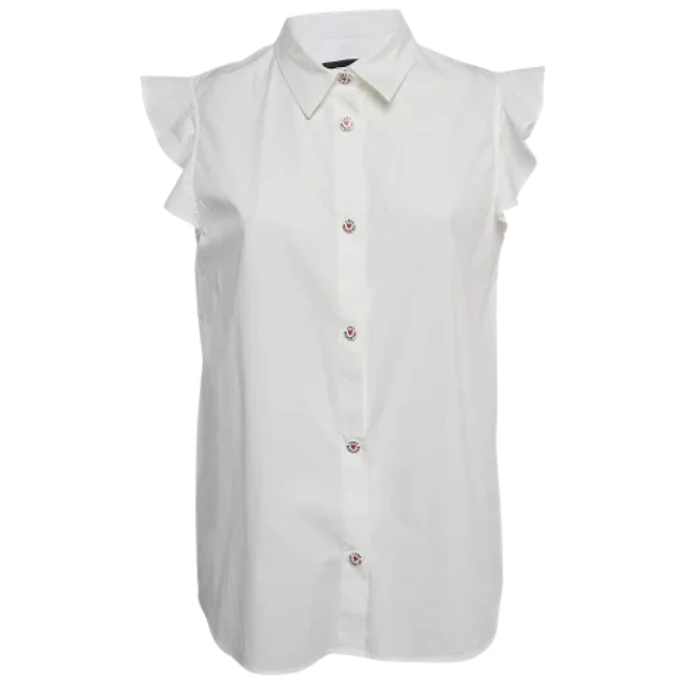 Moschino Pre-Owned Pre-owned Cotton tops White Dames