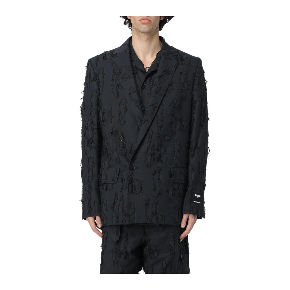 Msgm - Jackets > Blazers - Black - Msgm - Modalova