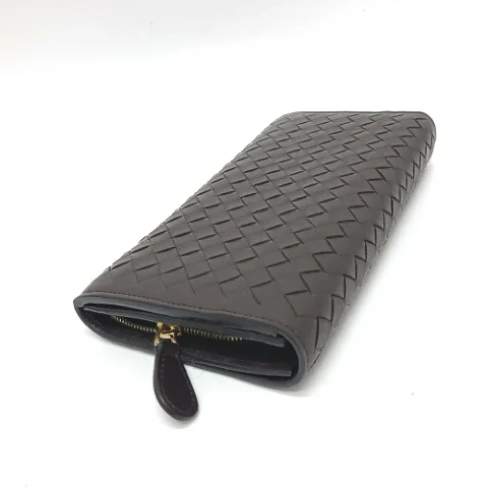 Bottega Veneta Vintage Pre-owned Leather wallets Brown Dames