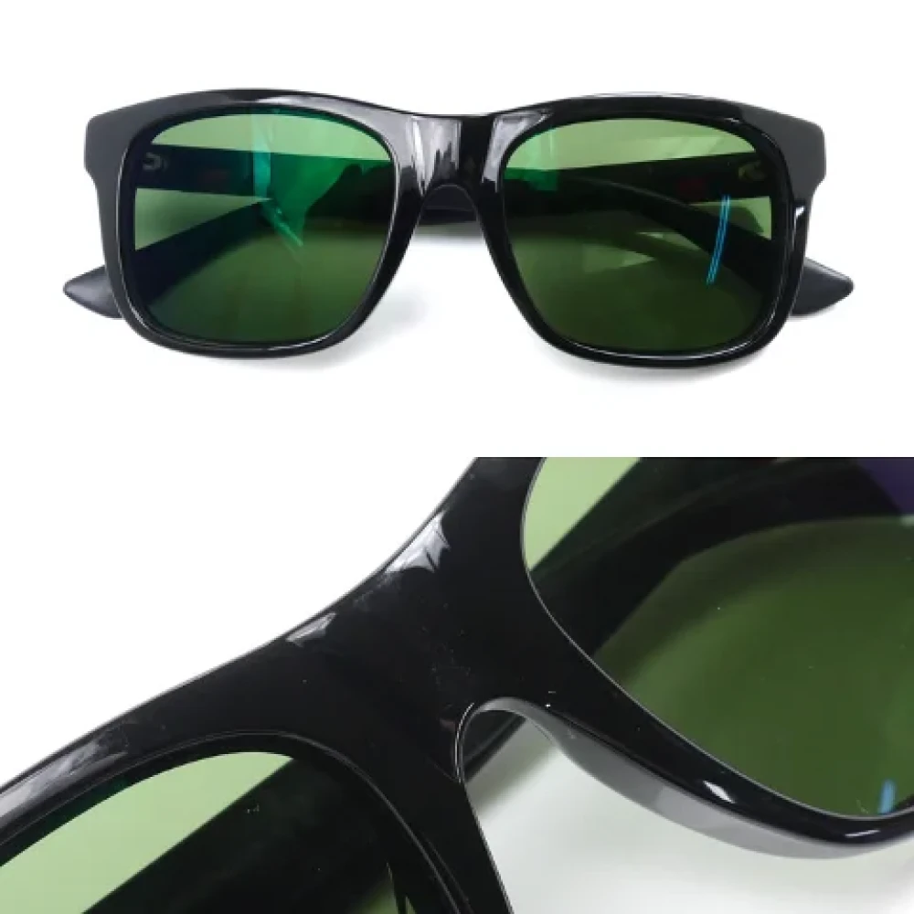 Gucci Vintage Pre-owned Plastic sunglasses Black Dames