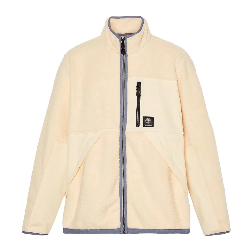 Timberland Beige Lange Pels Fleece Jas Beige Heren