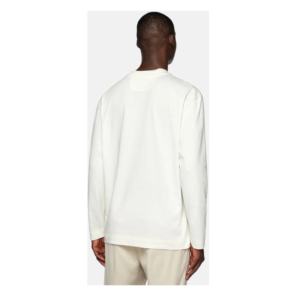 Boggi Milano T-shirt van katoenmix White Heren