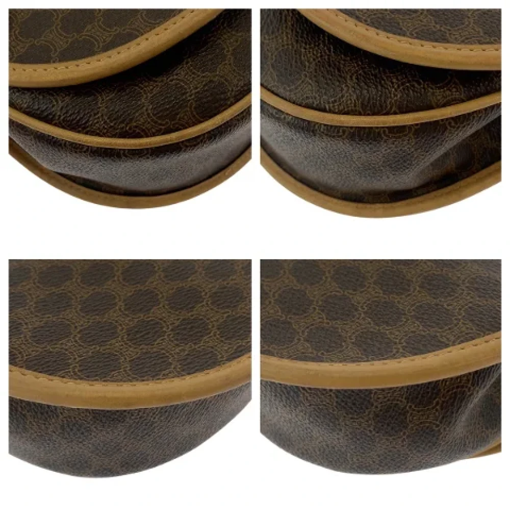 Celine Vintage Pre-owned Canvas crossbody-bags Brown Dames