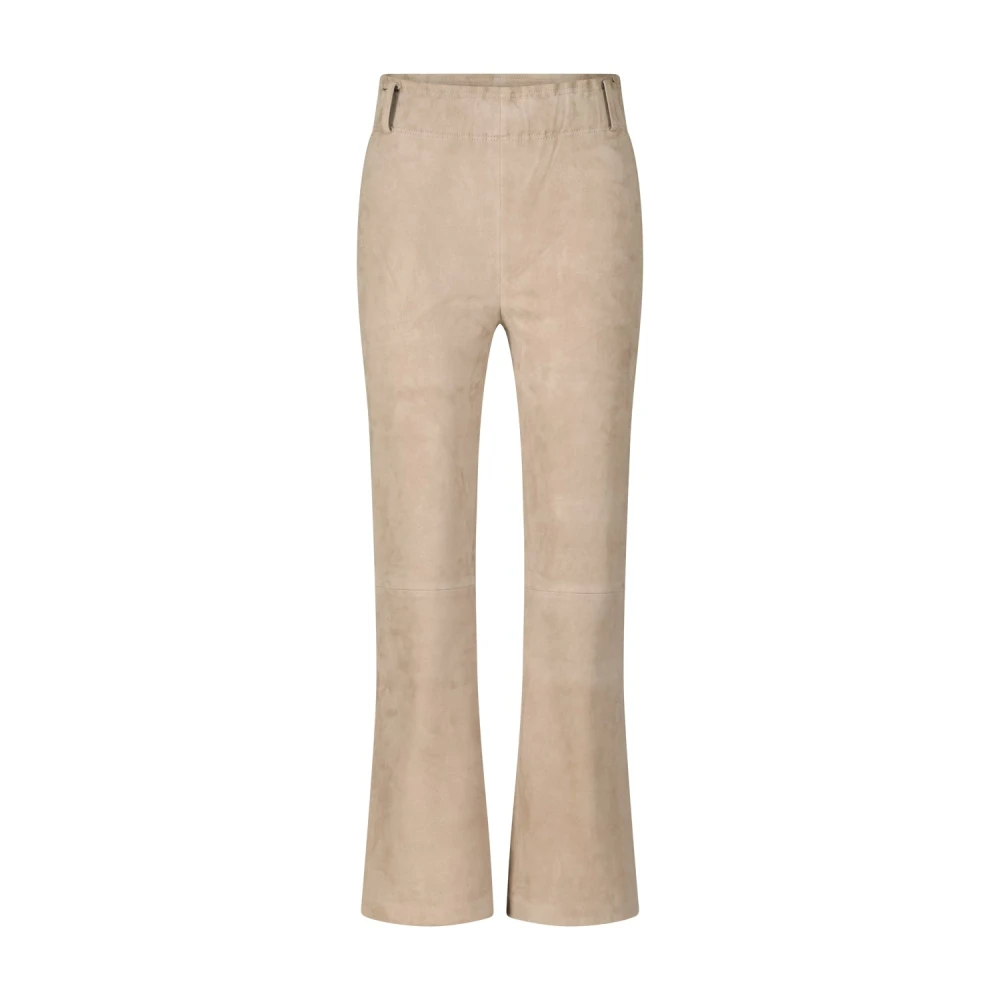 Arma Suède Broek Stijlvol Comfortabel Chic Brown Dames