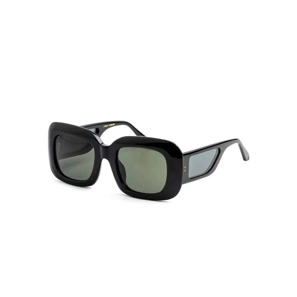 Linda Farrow Black Sunglasses, Female, 52 Mm, Lfl1550 C1 Sun Sunglasses