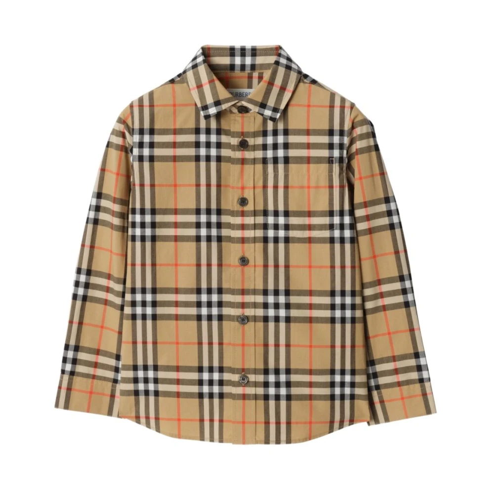 Burberry Boys Beige Shirt - Kids Shirts - 10 Y - Kids