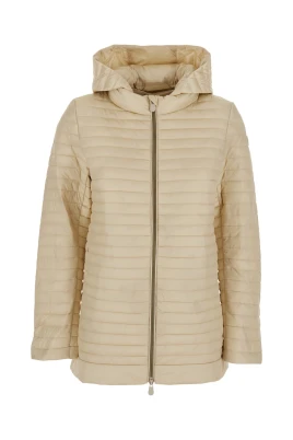 Beige Dunjacka med Logopatch