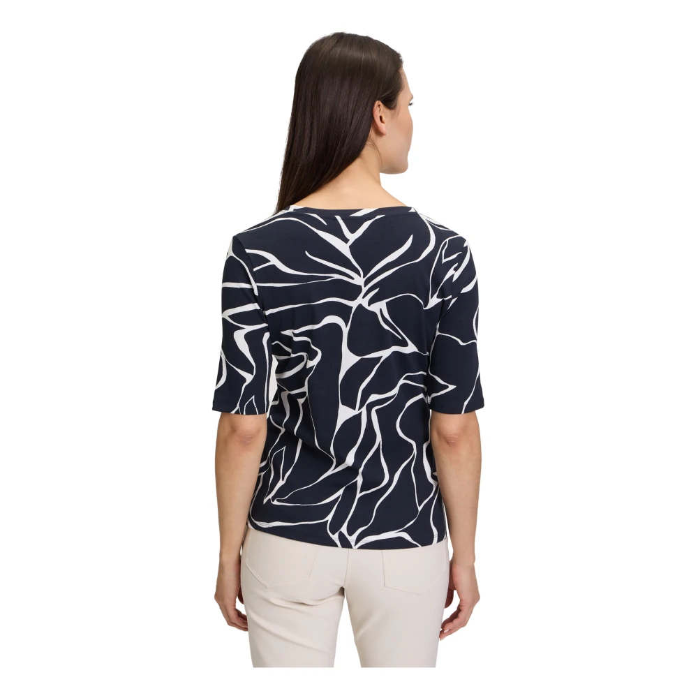 Betty Barclay Geribbeld Basis T-shirt Multicolor Dames