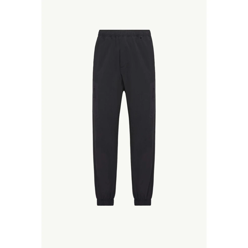 Moncler Men's Black Sweatpants, L, Logo Joggers