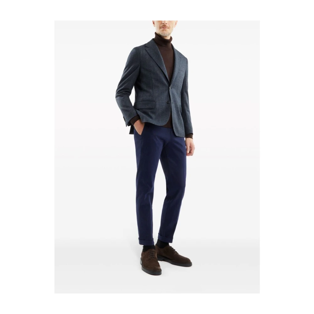 Fay Donkerblauwe Katoenen Straight Leg Jeans Blue Heren