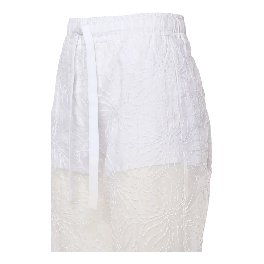 Genny Witte Broek met Pantaloni Stijl White Dames