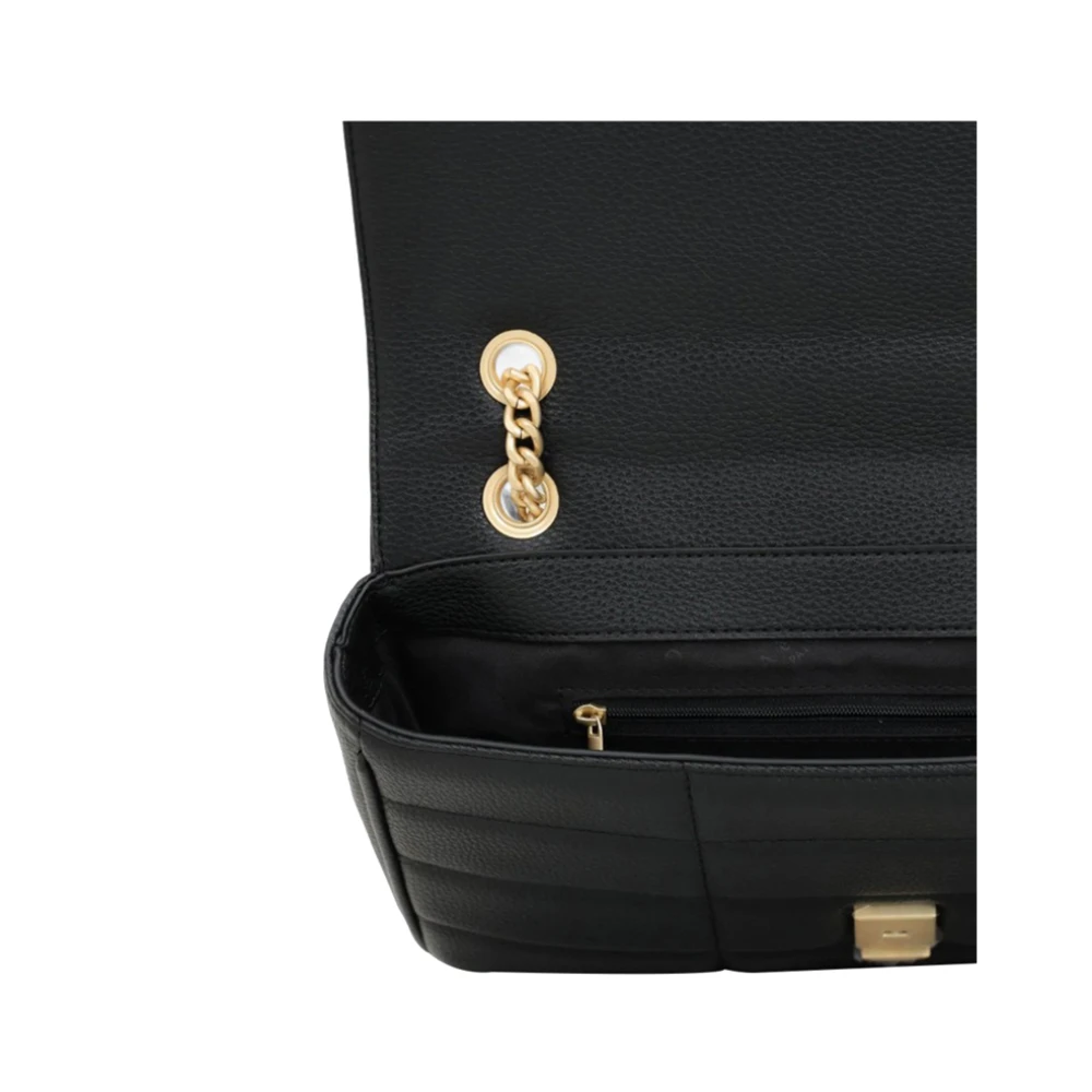 Gaëlle Paris Zwarte Schoudertas Elegante Leder Black Dames