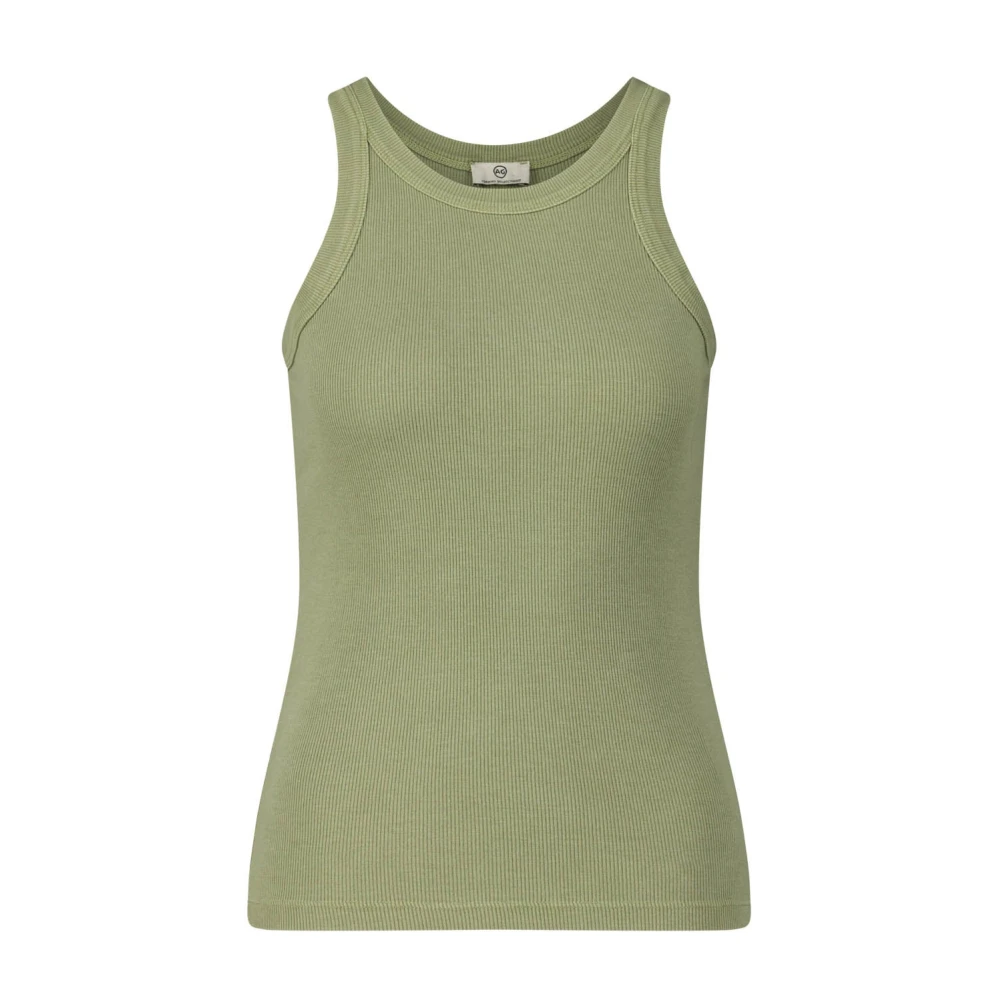 Adriano Goldschmied Räfflad Tank Top Green, Dam