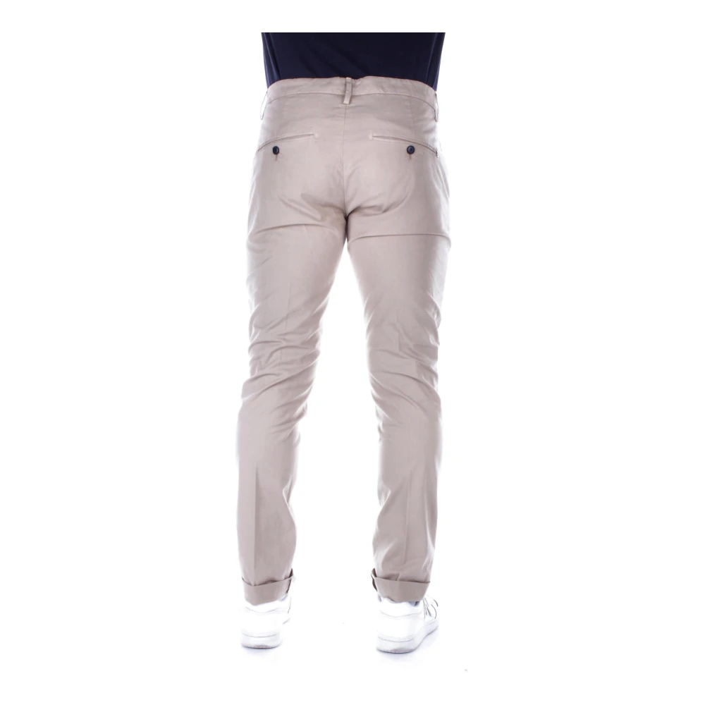 Dondup Heren Logo Broek met Zakken Beige Heren