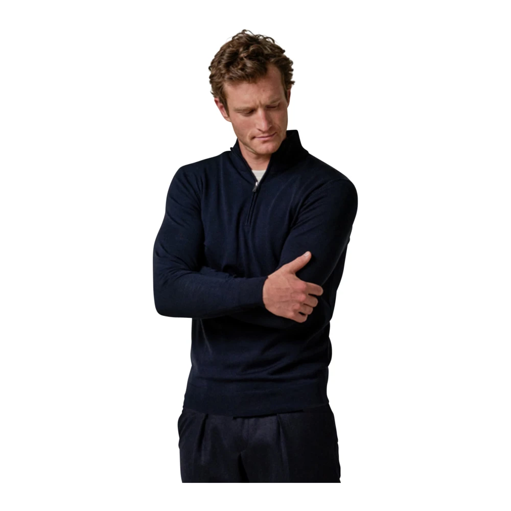 Profuomo Donkerblauwe Trui Blue Heren