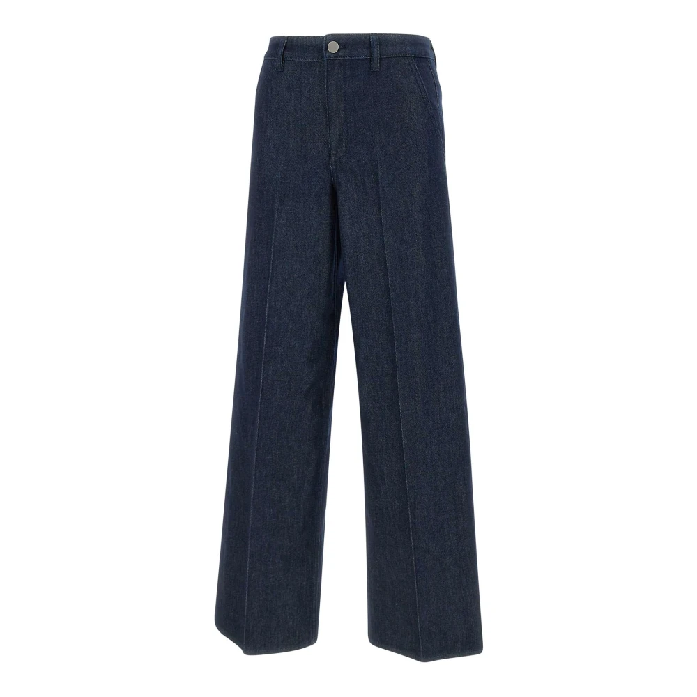 Theory Wide St Trsr Midnight Blue Jeans Blue Dames