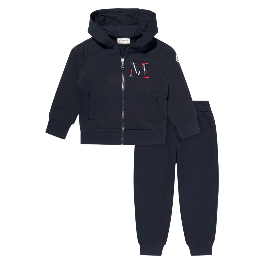 Moncler Boys Blue Kids Sport Sets, 6 Y, Logo Tracksuit