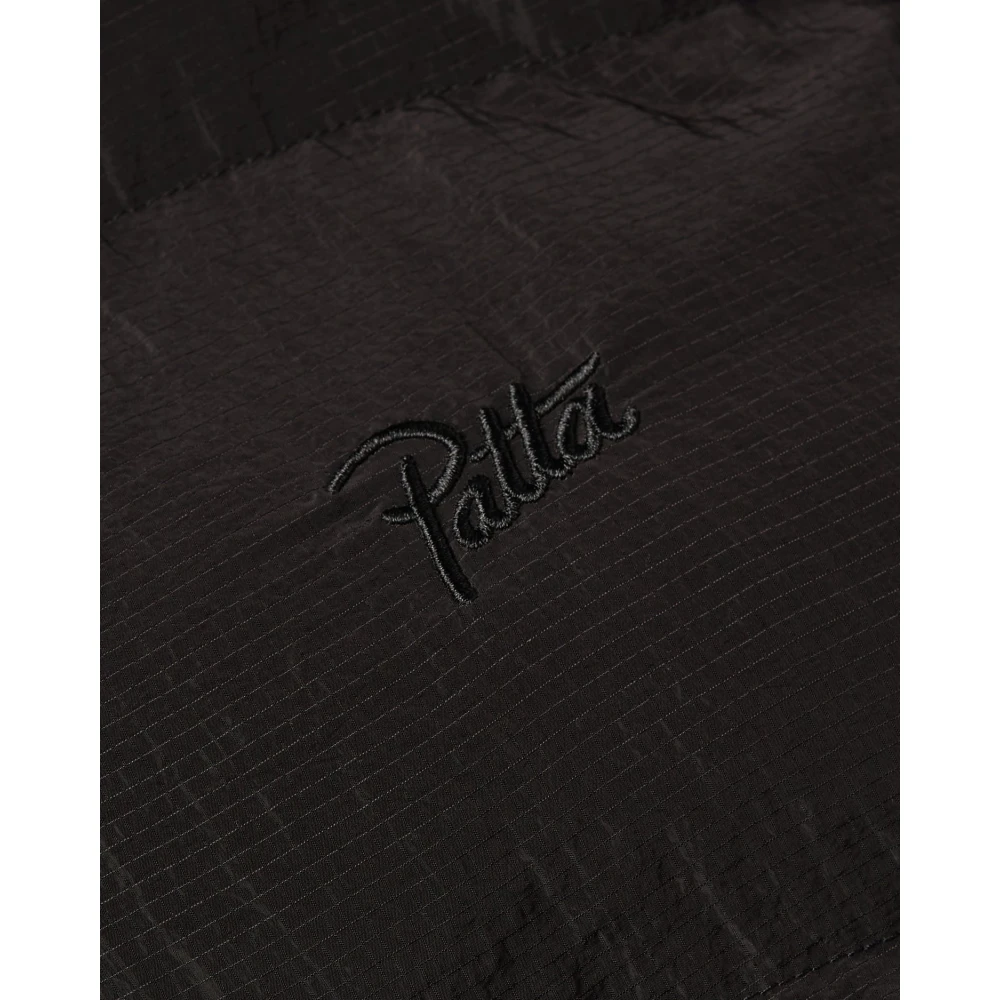 Patta Ripstop Puffer Jas Black Heren