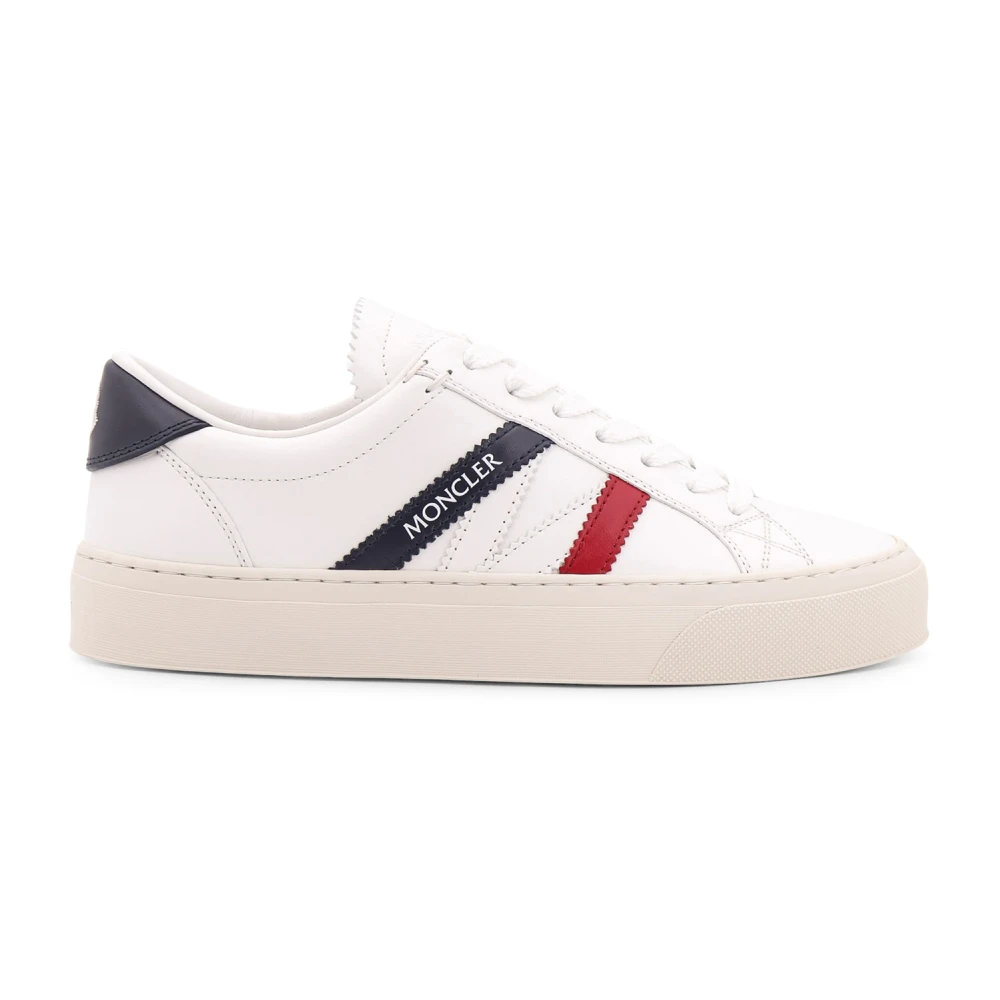 Moncler Monaco2 Leren Sneakers Dames Schoenen Wit