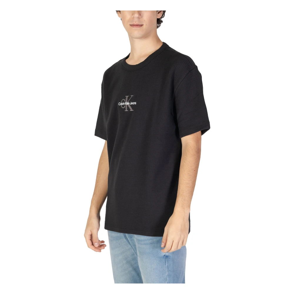 Calvin Klein Jeans Heren Herfst Winter Katoenen T-Shirt en Polo Black Heren