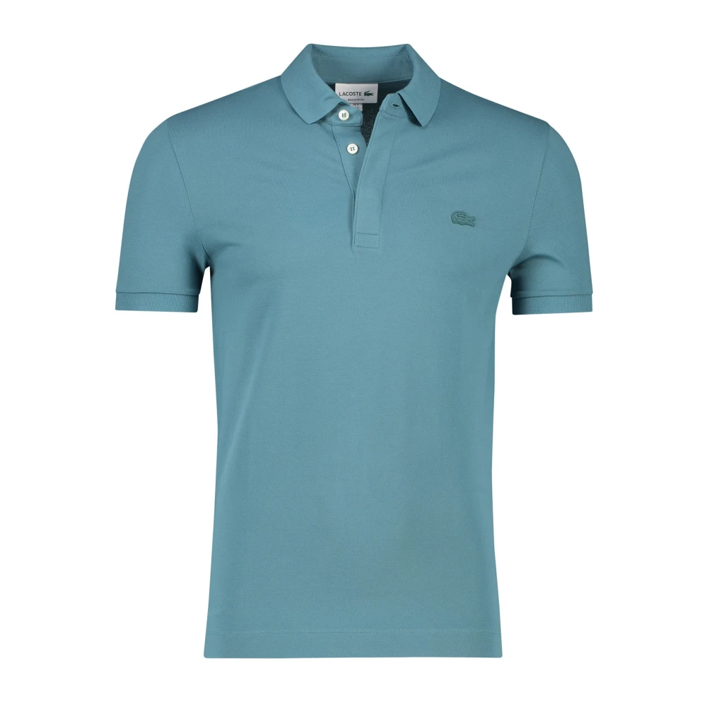 Lacoste Blauwe polo met korte mouwen regular fit Blue Heren