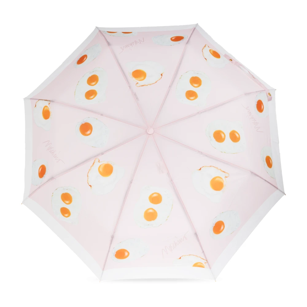 Moschino Opvouwbare paraplu met logo Pink Unisex