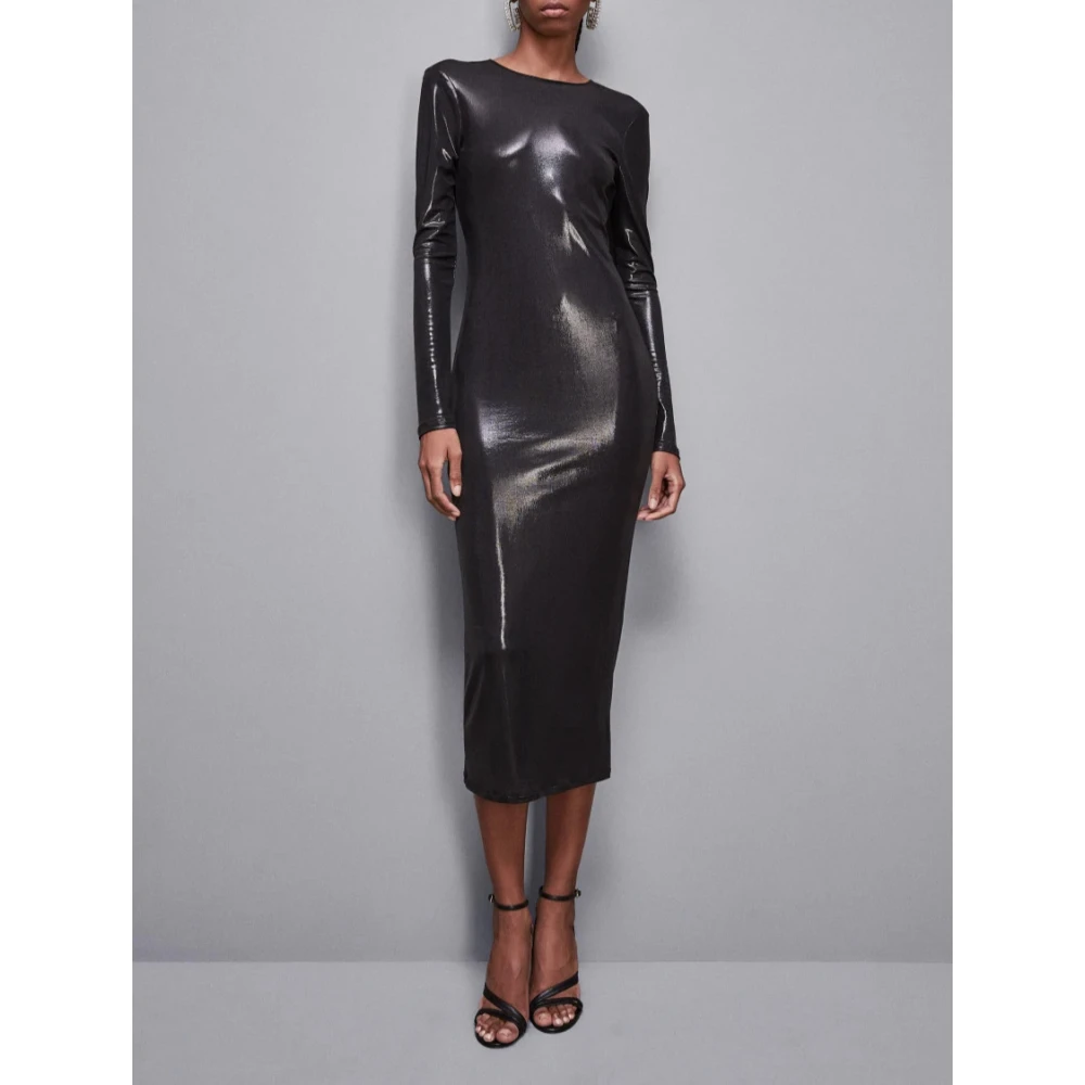 PATRIZIA PEPE Essentiële Jurk Art. 2A2856J242 Black Dames
