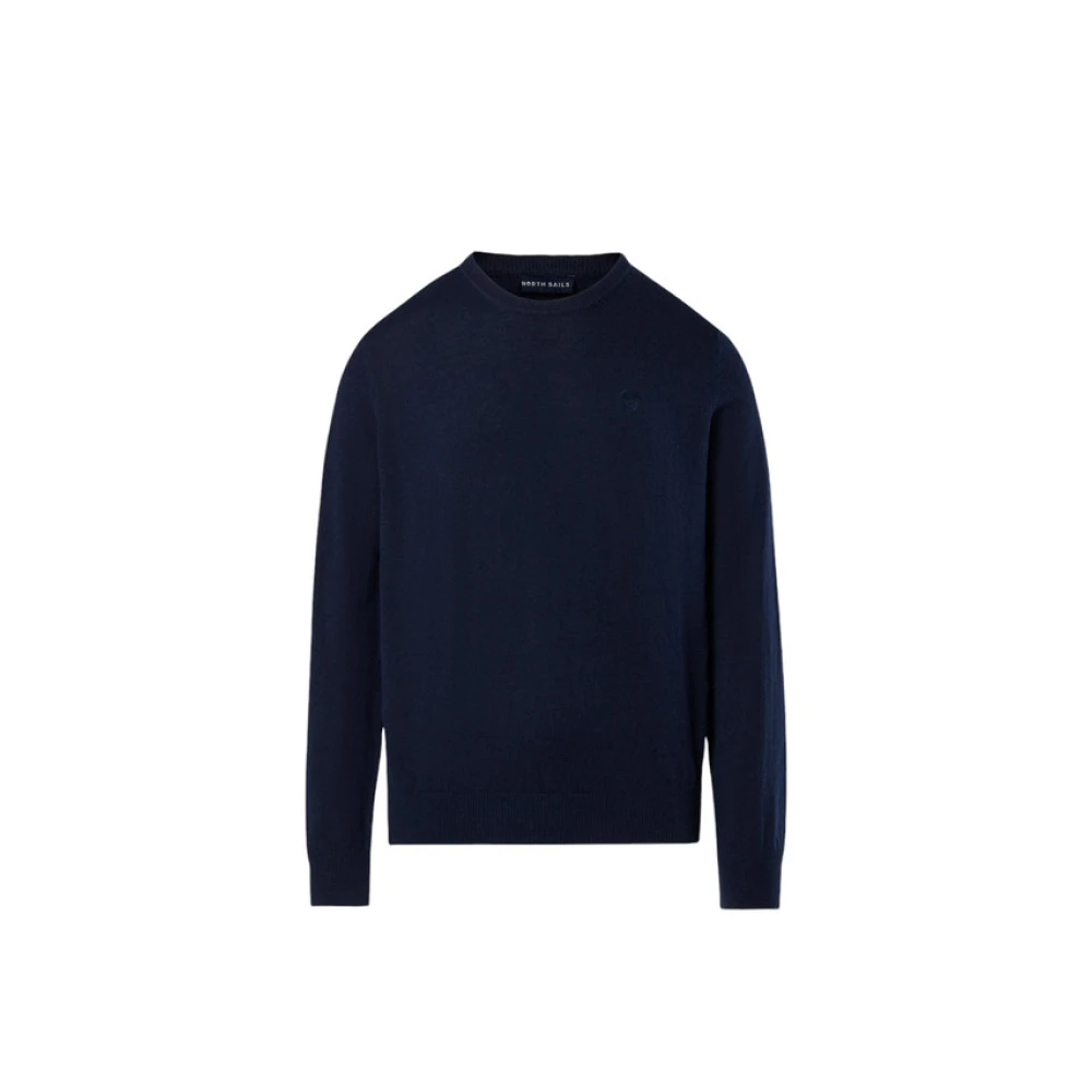 North Sails Blauwe Trui met Lange Mouwen en Logo Blue Heren