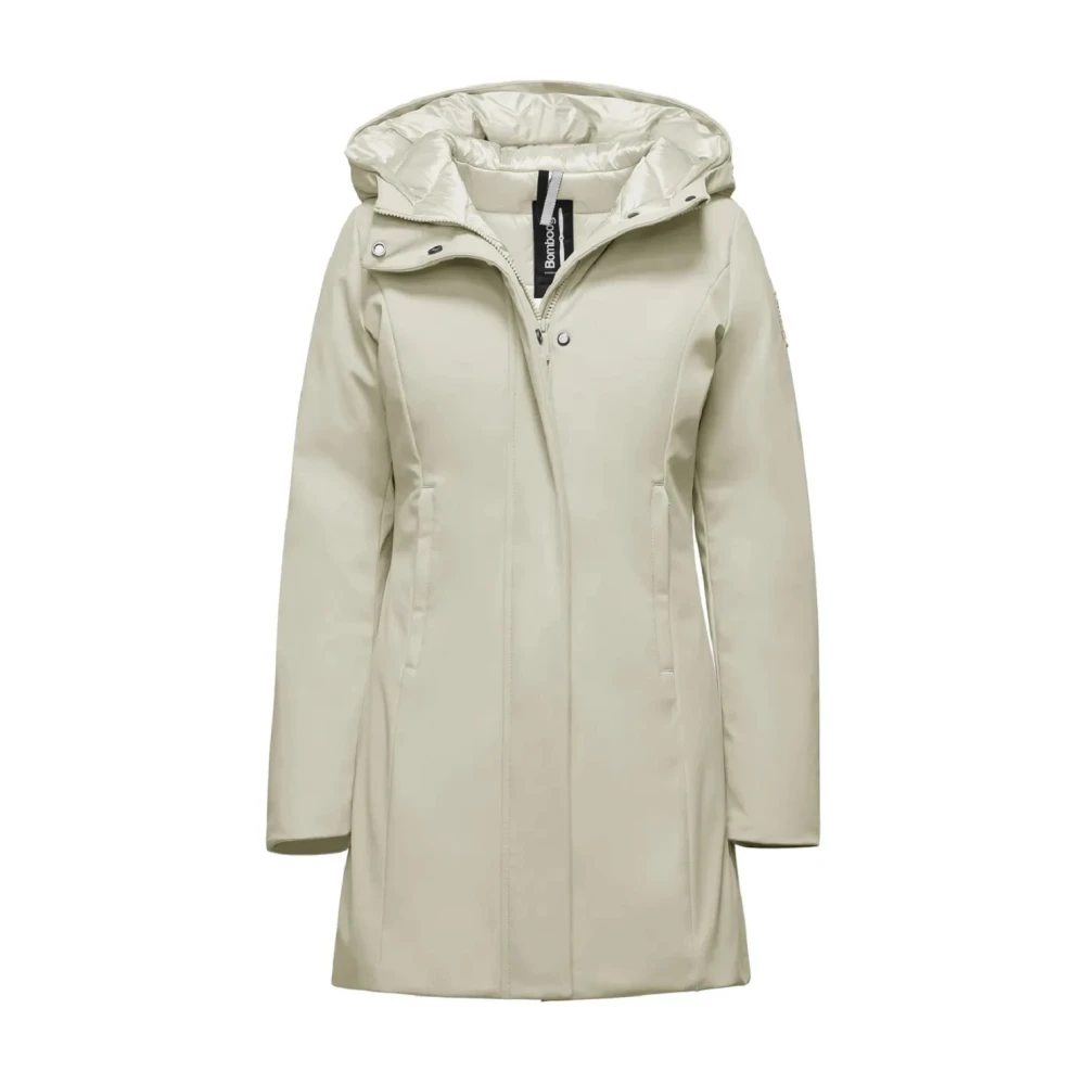 BomBoogie Grijze Gewatteerde Parka Jas Aw24 Gray Dames