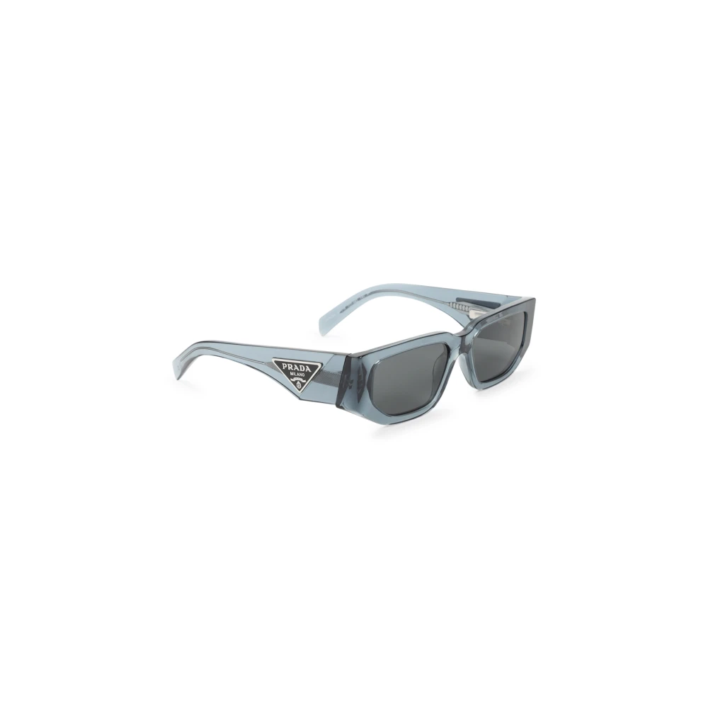 Prada Men's Gray Metallic Sunglasses Ss25 Stylish Design
