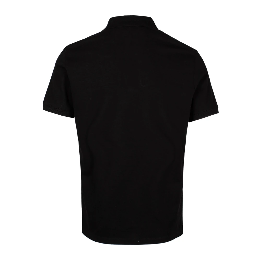 Emporio Armani Logo-Geborduurd Poloshirt Black Heren