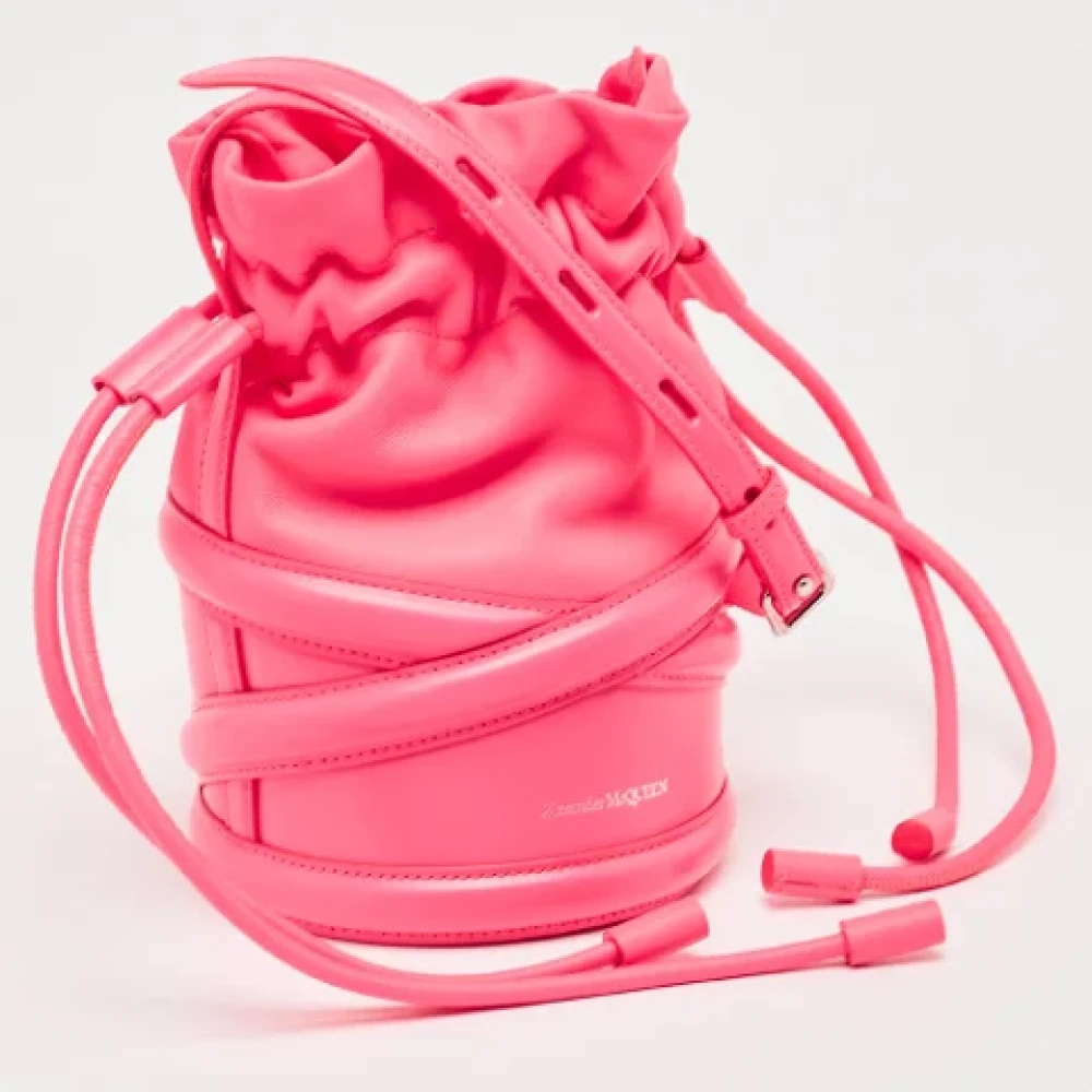 Alexander McQueen Pre-owned Leather shoulder-bags Pink Dames