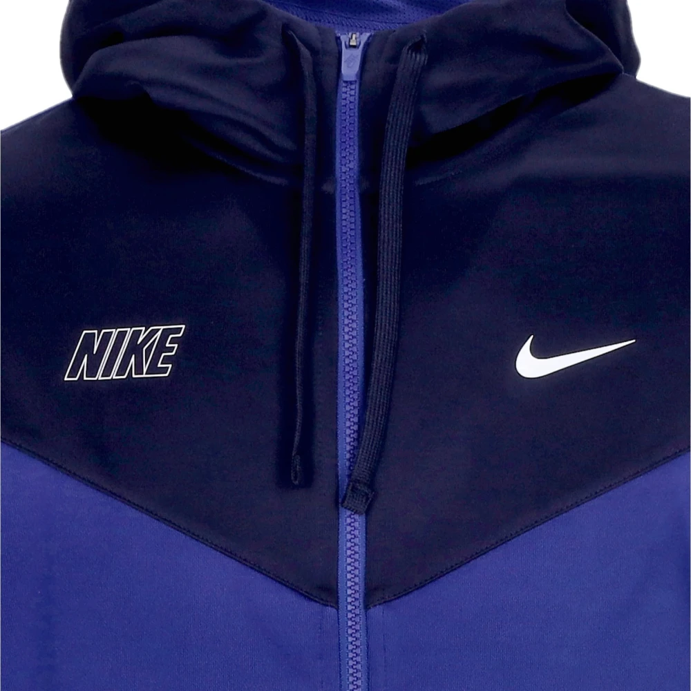 Nike Sportswear Full-Zip Hoodie Blue Heren