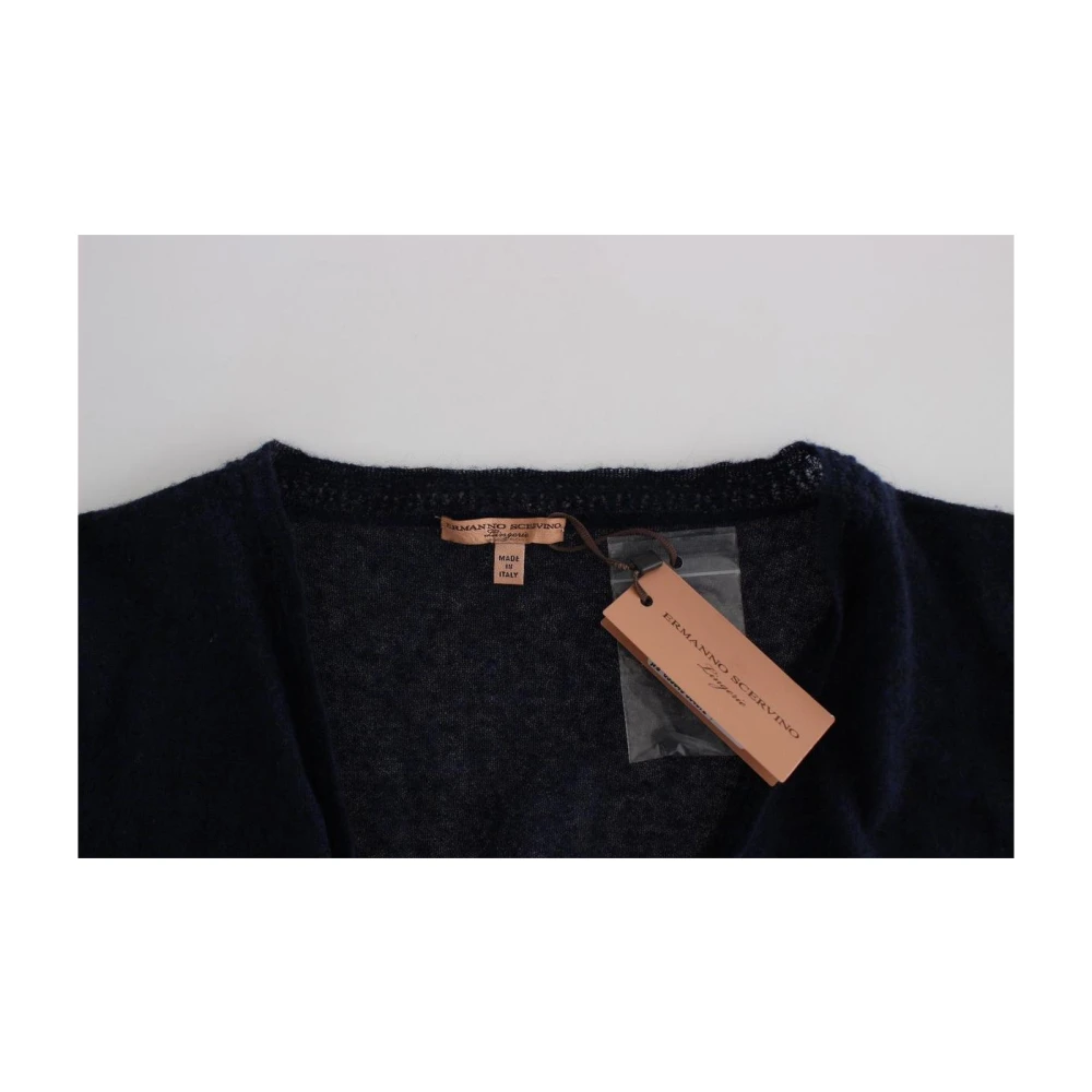 Ermanno Scervino Blauwe Cashmere V-hals Cardigan Sweater Blue Dames