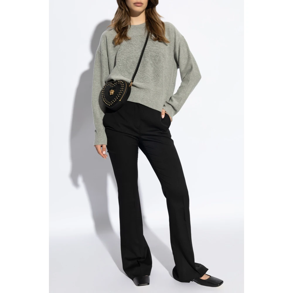 Versace Trui met Medusa-hoofd Gray Dames
