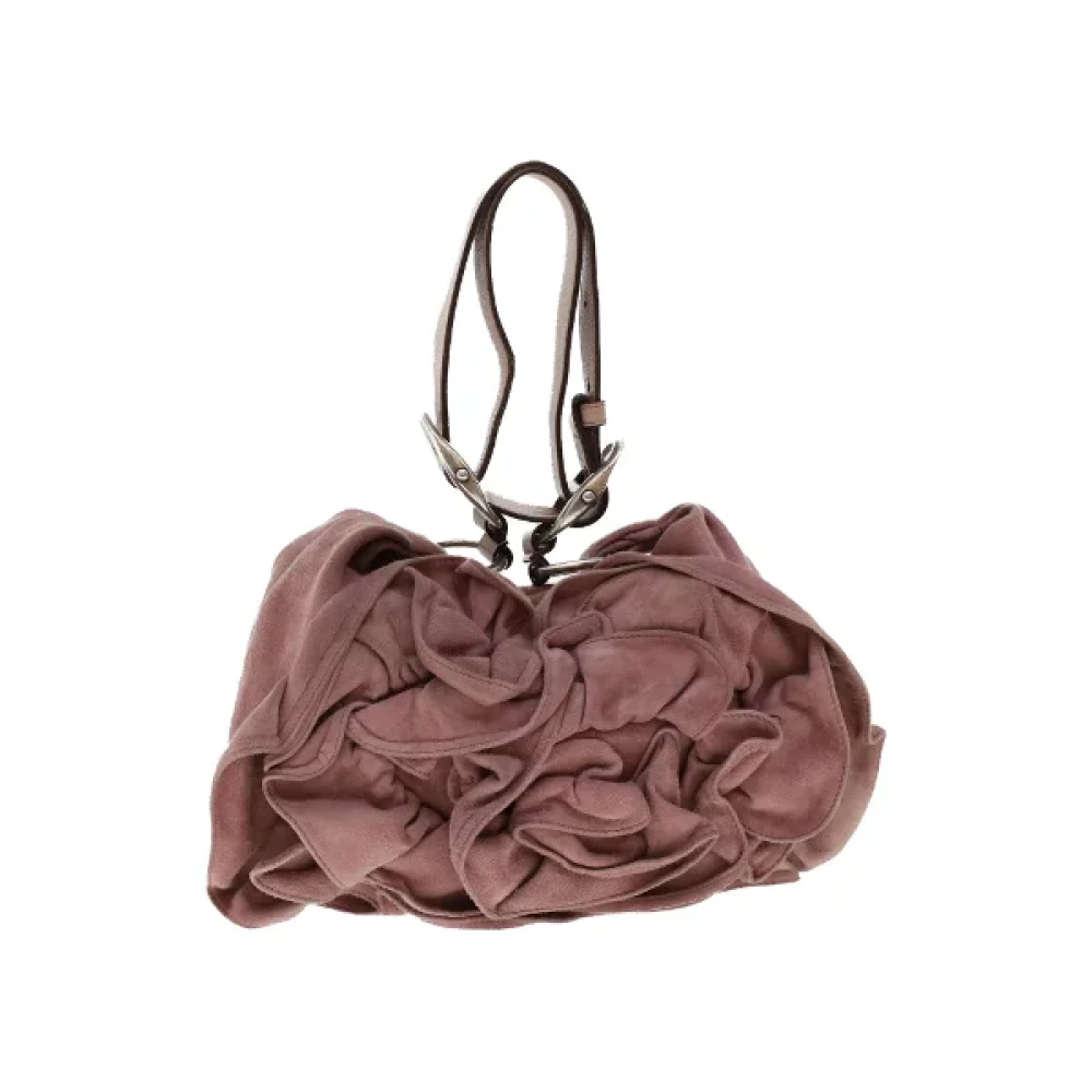 Yves Saint Laurent Vintage Pre-owned Suede shoulder-bags Pink Dames