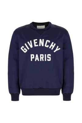Satin Sweatshirt med Paris-broderi