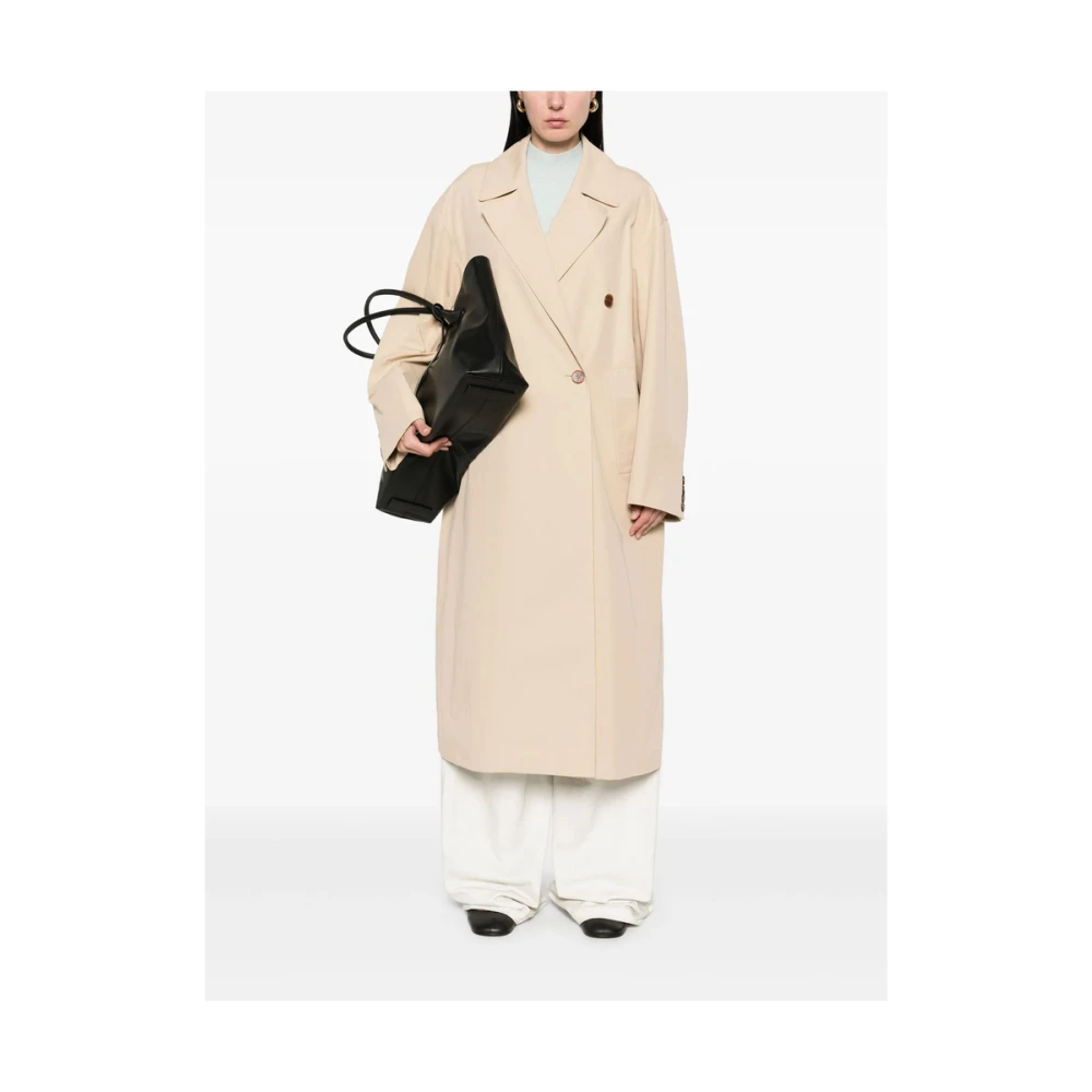 LOW Classic Beige Regenkleding Dubbel-Borst Jas Beige Dames