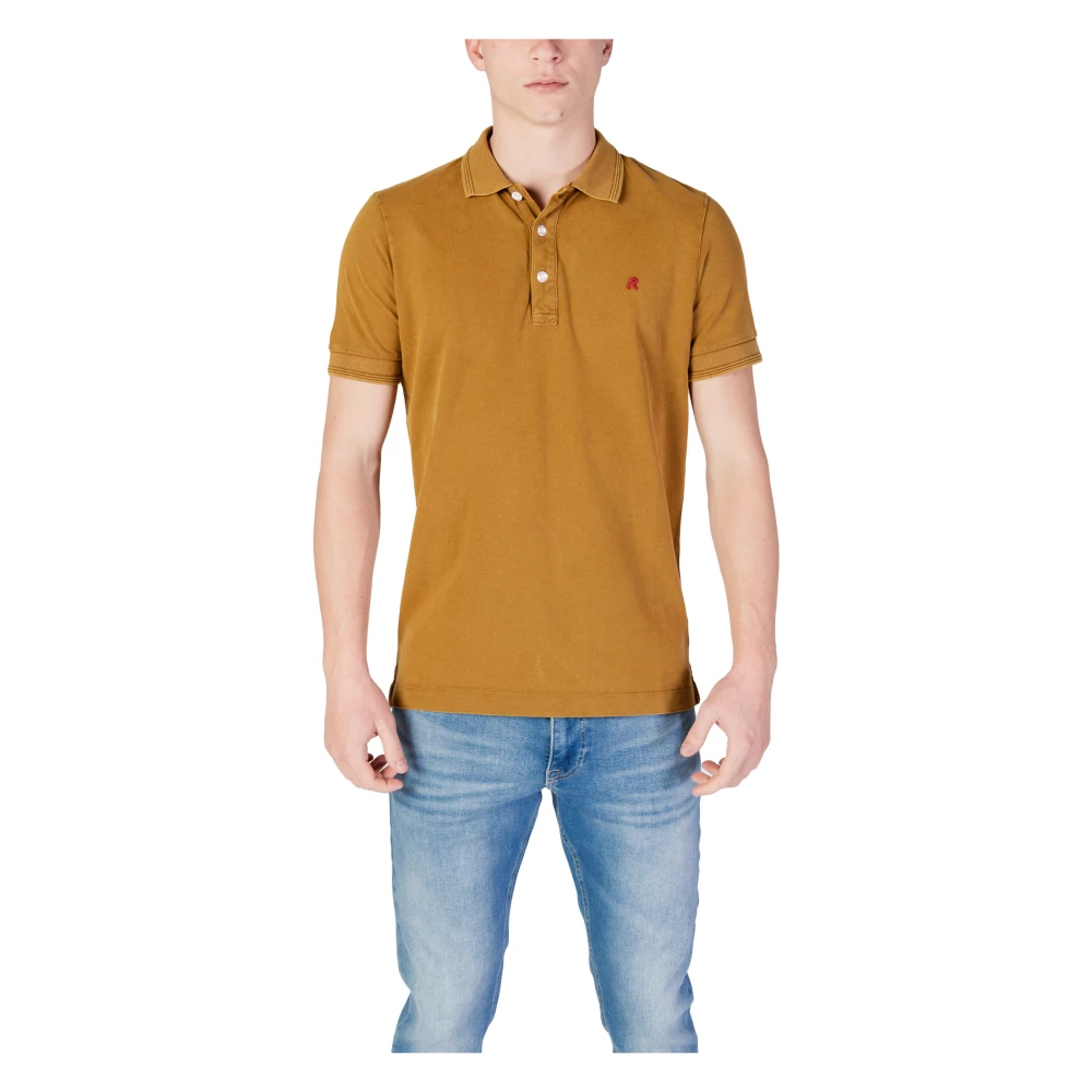 Replay Men's Yellow Plain Polo Shirt - Polo Shirts - L- Tops