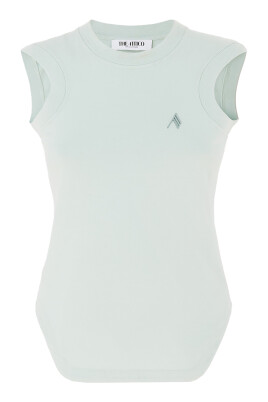 green-tank-top