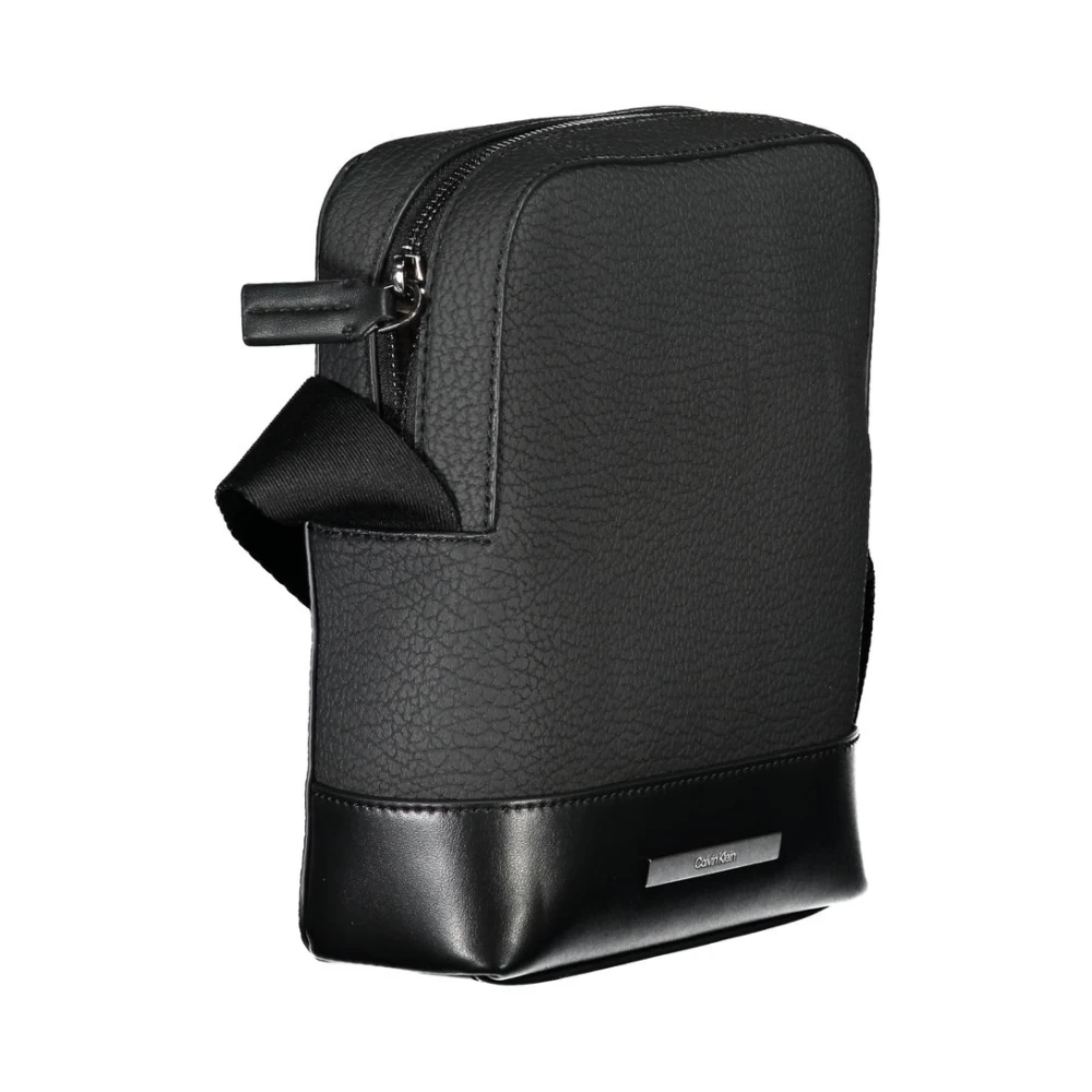 Calvin Klein Zwarte schoudertas met contrasterende details Black Heren