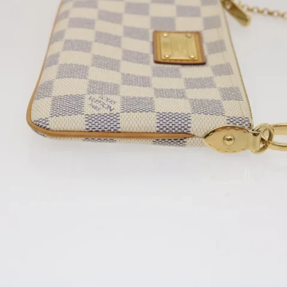 Louis Vuitton Vintage Pre-owned Canvas clutches White Dames